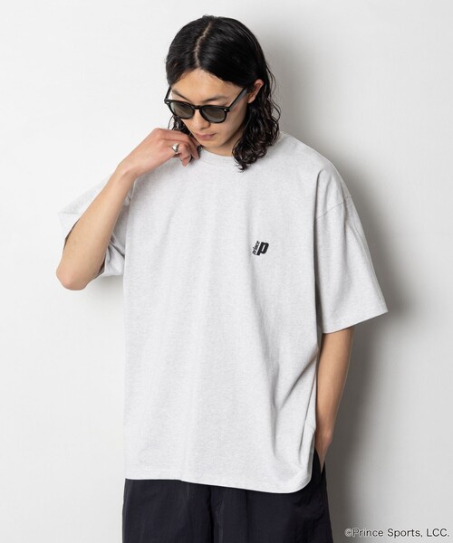 PRINCE（プリンス）の「prince/プリンス Prince TENNIS BALL バックプリント クルーネック 半袖Tシャツ/ワンポイントロゴ（Tシャツ/カットソー・メンズ・ホワイト/グリーン/グレー/チャコールグレー・MEDIUM/LARGE）」の15枚目の写真