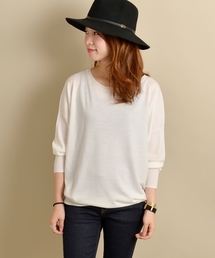 SHIPS for women | ウール16ゲージクルーネックドルマンプルオーバー(ニット/セーター)