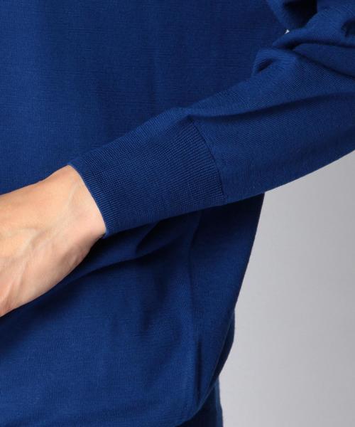 SHIPS for women(シップスフォーウィメン)の「ウール16ゲージクルーネックドルマンプルオーバー(ニット/セーター・レディース・ブルー/ネイビー/ベージュ系その他/ライトホワイト・ONE SIZE)」の10枚目の写真