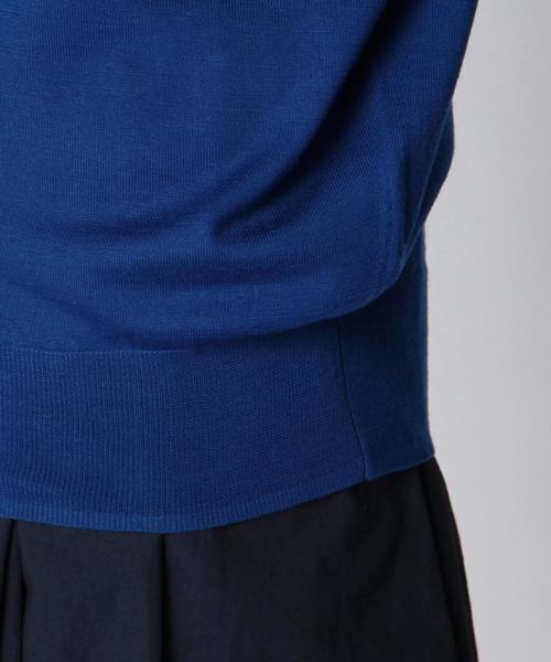 SHIPS for women(シップスフォーウィメン)の「ウール16ゲージクルーネックドルマンプルオーバー(ニット/セーター・レディース・ブルー/ネイビー/ベージュ系その他/ライトホワイト・ONE SIZE)」の11枚目の写真