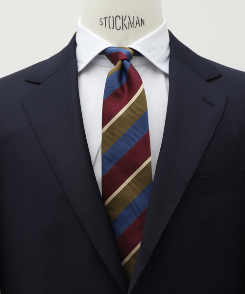 EDIFICE（エディフィス）の「PB マルチストライプタイ（ネクタイ・メンズ・ボルドー/ライトブルー/ブルー・FREE）」の3枚目の写真