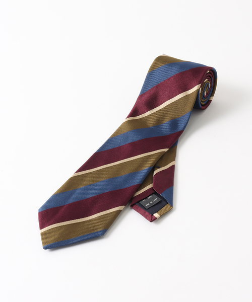 EDIFICE（エディフィス）の「PB マルチストライプタイ（ネクタイ・メンズ・ボルドー/ライトブルー/ブルー・FREE）」の6枚目の写真