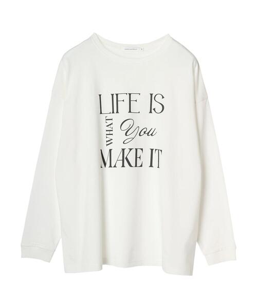 AMERICAN HOLIC(アメリカンホリック)の「Life&Time ロゴカットプルオーバー(Tシャツ/カットソー・レディース・オフホワイト・L/M)」の6枚目の写真