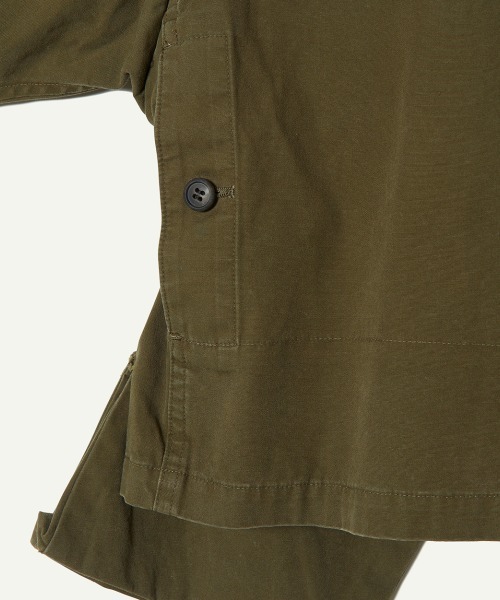 leinwande（ラインヴァンド）の「【leinwande（ラインヴァンド）】Point Collar Organic Cotton Jacket（ブルゾン・レディース・カーキ・FREE）」の7枚目の写真