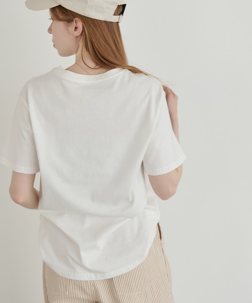 Crisp（クリスプ）の「オーバーアートプリントTシャツ（Tシャツ/カットソー・レディース・アイボリー/ホワイト・FREE）」の9枚目の写真