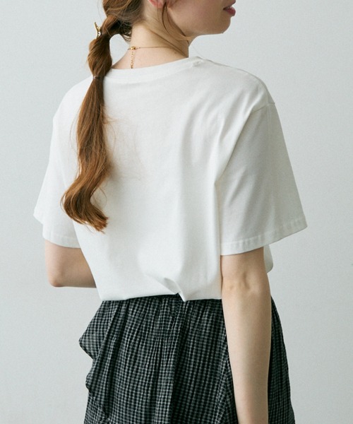 Crisp（クリスプ）の「オーバーアートプリントTシャツ（Tシャツ/カットソー・レディース・アイボリー/ホワイト・FREE）」の17枚目の写真