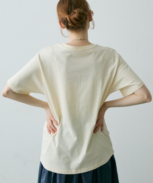 Crisp（クリスプ）の「オーバーアートプリントTシャツ（Tシャツ/カットソー・レディース・アイボリー/ホワイト・FREE）」の22枚目の写真