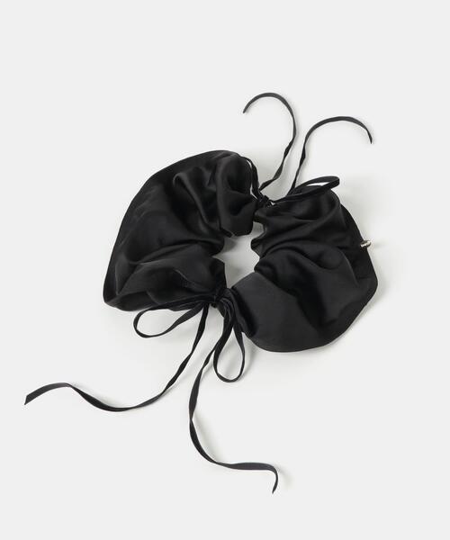 PATOU ボリュームシュシュ ブラック Patou | リサイクルファイユ パトゥ シュシュ ラージ