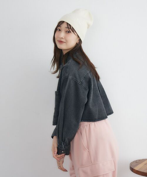 RETRO GIRL(レトロガール)の「デニムショートSH(シャツ/ブラウス・レディース・ブラック/ブルー・FREE)」の17枚目の写真