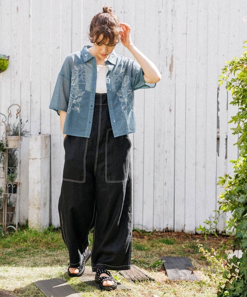 niko and...（ニコアンド）の「オリジナルスタッズ付きサンダル（サンダル・レディース・ベージュ/ブラック・MEDIUM/LARGE）」の4枚目の写真