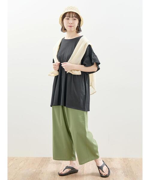 Samansa Mos2（サマンサ モスモス）の「リネンミックス柄アソートレギュラーカラーシャツ（シャツ/ブラウス・レディース・ピンク/チャコールグレー/ブルー/イエロー・F）」の19枚目の写真