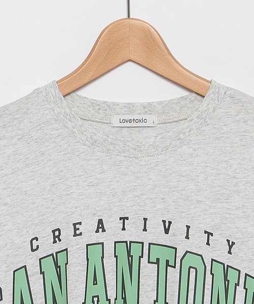 LOVETOXIC(ラブトキシック)の「【接触冷感】Tシャツワンピース(ワンピース・キッズ・オフホワイト/エメラルド/ブラック/ホワイト系その他・S/M/L)」の11枚目の写真