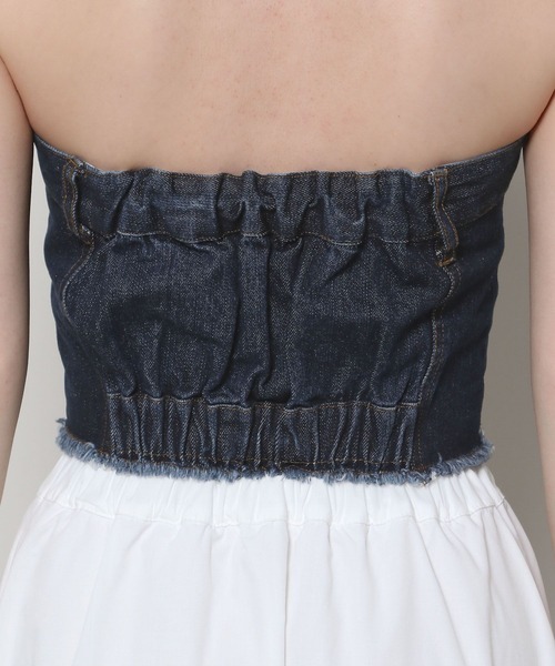 3.3 Field Trip （3.3フィールドトリップ）の「3.3 Field Trip／デニムビスチェ（ベスト・レディース・ブルー/ライトブルー・SMALL/MEDIUM）」の21枚目の写真