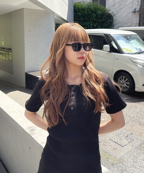 ENVYM（アンビー）の「カラーレンズサングラス（サングラス・レディース・ブルー/ブラック・FREE）」の5枚目の写真