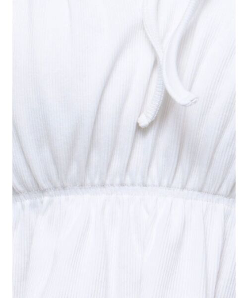 GYDA（ジェイダ）の「リボンフレアリブトップス（Tシャツ/カットソー・レディース・レッド/ブラック/オフホワイト・FREE）」の12枚目の写真