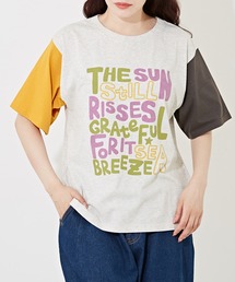 CUBE SUGAR（キューブシュガー）の「ロゴプリントTシャツ（Tシャツ/カットソー）」