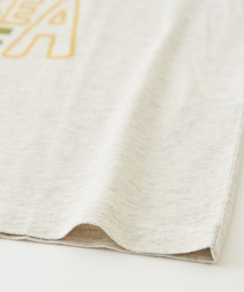 CUBE SUGAR(キューブシュガー)の「ロゴプリントTシャツ(Tシャツ/カットソー・レディース・オレンジ/スミクロ/マルチ/オートミール・M)」の6枚目の写真