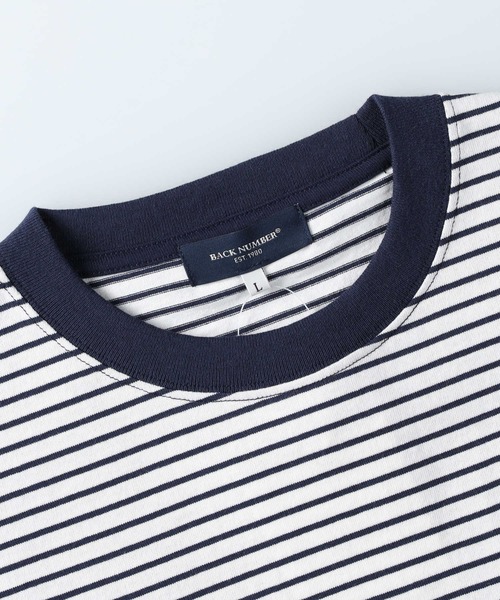 BACK NUMBER(バックナンバー)の「BACK NUMBER(バックナンバー)【速乾】クルーネック半袖Tシャツ(Tシャツ/カットソー・メンズ・ブラック/ホワイト/ネイビー/ホワイト×ネイビー/ターコイズブルー/ブルー・S/M/L/XL)」の8枚目の写真