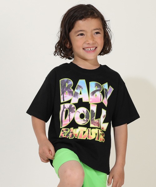 セール】親子お揃い 転写ロゴ Tシャツ 9519K（Tシャツ/カットソー 