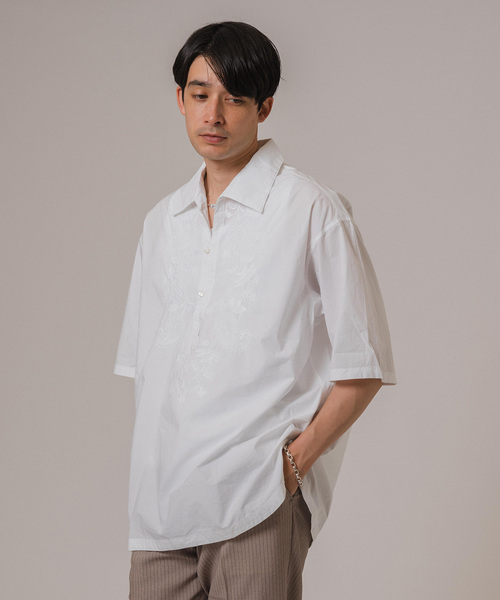 EDIFICE（エディフィス）の「india made ポプリン スキッパーシャツ（シャツ/ブラウス・メンズ・ホワイト/ブラック/サックスブルー・LARGE/MEDIUM）」の12枚目の写真