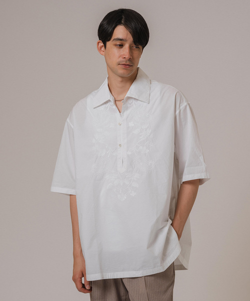 EDIFICE（エディフィス）の「india made ポプリン スキッパーシャツ（シャツ/ブラウス・メンズ・ホワイト/ブラック/サックスブルー・LARGE/MEDIUM）」の13枚目の写真