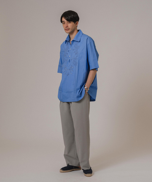 EDIFICE（エディフィス）の「india made ポプリン スキッパーシャツ（シャツ/ブラウス・メンズ・ホワイト/ブラック/サックスブルー・LARGE/MEDIUM）」の18枚目の写真