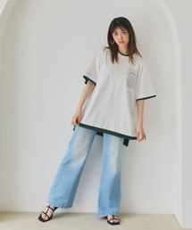 LANTINAM（ランティナム）の「【ユニセックス】レイヤードTシャツ（Tシャツ/カットソー）」