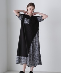 ASYMMETRY CAMO MIX ONEPIECE/アシンメトリー カモフラージュミックス ワンピース