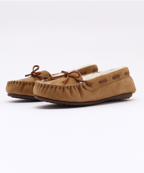 Noubel Voug Relax（ヌーベルヴォーグリラックス）の「ボリュームファーモカシンシューズ（モカシン/デッキシューズ・レディース・グレー/ターコイズブルー/ワイン/キャメル/ベージュ/パープル・S/M/L/LL）」の5枚目の写真