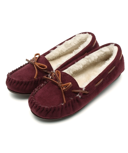 Noubel Voug Relax（ヌーベルヴォーグリラックス）の「ボリュームファーモカシンシューズ（モカシン/デッキシューズ・レディース・グレー/ターコイズブルー/ワイン/キャメル/ベージュ/パープル・S/M/L/LL）」の6枚目の写真