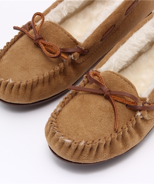 Noubel Voug Relax（ヌーベルヴォーグリラックス）の「ボリュームファーモカシンシューズ（モカシン/デッキシューズ・レディース・グレー/ターコイズブルー/ワイン/キャメル/ベージュ/パープル・S/M/L/LL）」の10枚目の写真