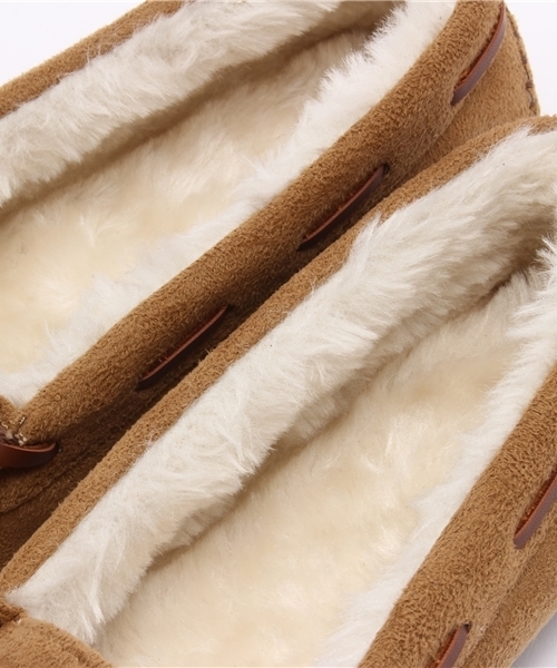 Noubel Voug Relax（ヌーベルヴォーグリラックス）の「ボリュームファーモカシンシューズ（モカシン/デッキシューズ・レディース・グレー/ターコイズブルー/ワイン/キャメル/ベージュ/パープル・S/M/L/LL）」の12枚目の写真