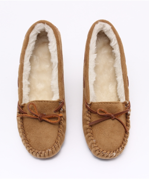 Noubel Voug Relax（ヌーベルヴォーグリラックス）の「ボリュームファーモカシンシューズ（モカシン/デッキシューズ・レディース・グレー/ターコイズブルー/ワイン/キャメル/ベージュ/パープル・S/M/L/LL）」の13枚目の写真