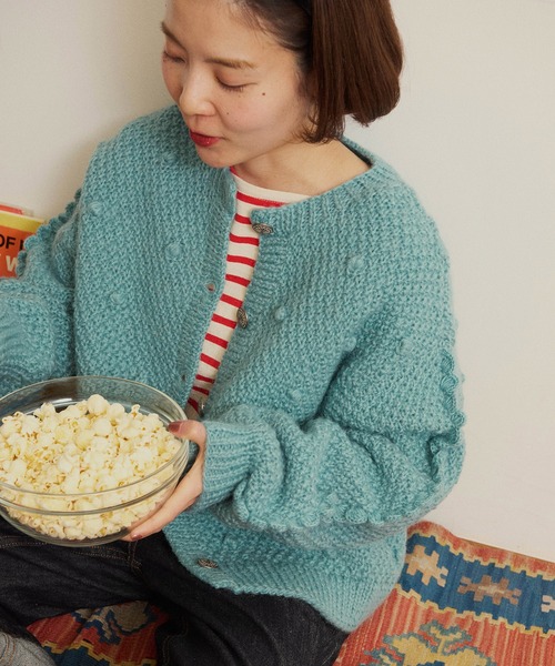 美品✨CHILD WOWAN ネパールギルボックス　ポップコーンカーディガン 美品✨CHILD WOWAN ネパールギルボックス ポップコーンカーディガン 美