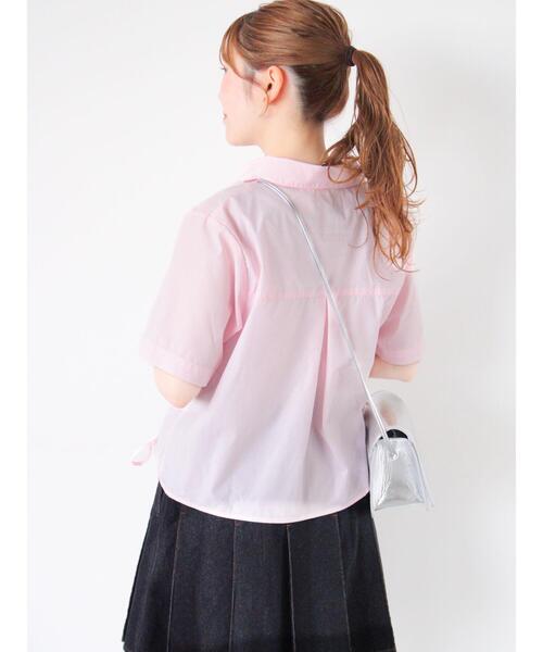 ehka sopo（エヘカソポ）の「フロントドロストシャツ（シャツ/ブラウス・レディース・イエロー/ピンク/オフホワイト/サックスブルー・F）」の8枚目の写真