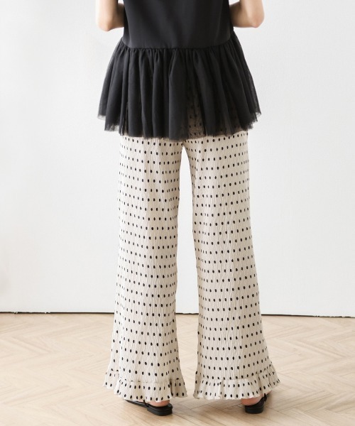 La-gemme（ラジェム）の「ドット柄プリーツパンツ（その他パンツ・レディース・ブラック/ベージュ・フリー）」の10枚目の写真