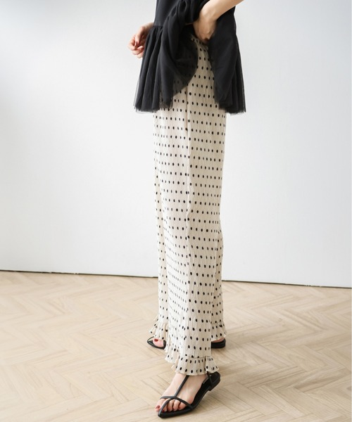 La-gemme（ラジェム）の「ドット柄プリーツパンツ（その他パンツ・レディース・ブラック/ベージュ・フリー）」の9枚目の写真