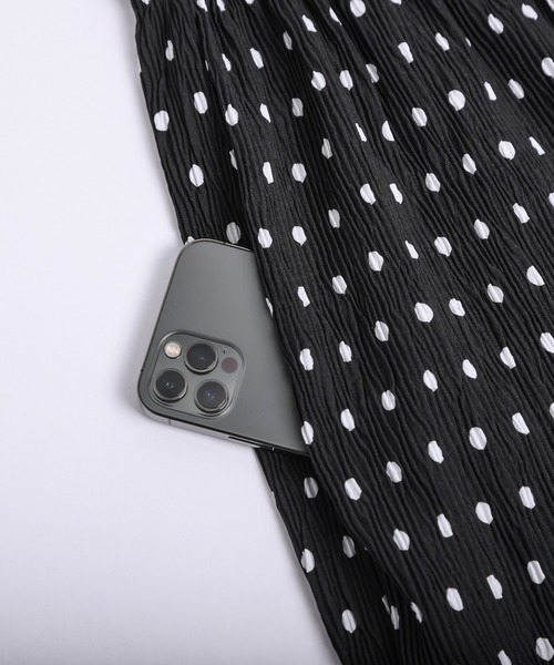 La-gemme（ラジェム）の「ドット柄プリーツパンツ（その他パンツ・レディース・ブラック/ベージュ・フリー）」の7枚目の写真