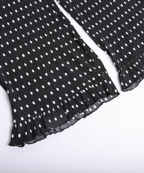 La-gemme（ラジェム）の「ドット柄プリーツパンツ（その他パンツ・レディース・ブラック/ベージュ・フリー）」の5枚目の写真