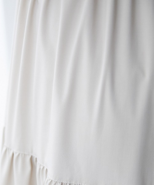 slattgir（スラットジール）の「高身長　ティアードフレアワンピース（トールサイズ）fifiean（ワンピース・レディース・ベージュ/カーキ・LL/L/M）」の22枚目の写真