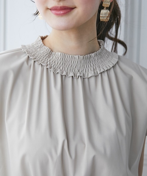 slattgir（スラットジール）の「高身長　ティアードフレアワンピース（トールサイズ）fifiean（ワンピース・レディース・ベージュ/カーキ・LL/L/M）」の17枚目の写真