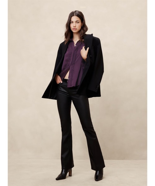 BANANA REPUBLIC FACTORY STORE(バナナリパブリック ファクトリーストア)の「BANANA REPUBLIC FACTORY STORE タキシードフロント ブラウス(シャツ/ブラウス・レディース・ブラック/ホワイト/パープル・XS/S/M/L)」の6枚目の写真