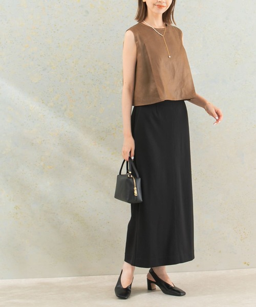 URBAN RESEARCH ROSSO WOMEN（アーバンリサーチ　ロッソ）の「ストレッチタイトスカート（スカート・レディース・ブラウン/ブラック・FREE）」の5枚目の写真