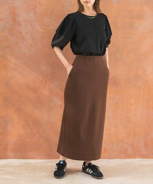 URBAN RESEARCH ROSSO WOMEN（アーバンリサーチ　ロッソ）の「ストレッチタイトスカート（スカート・レディース・ブラウン/ブラック・FREE）」の8枚目の写真