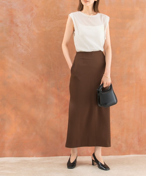 URBAN RESEARCH ROSSO WOMEN（アーバンリサーチ　ロッソ）の「ストレッチタイトスカート（スカート・レディース・ブラウン/ブラック・FREE）」の11枚目の写真