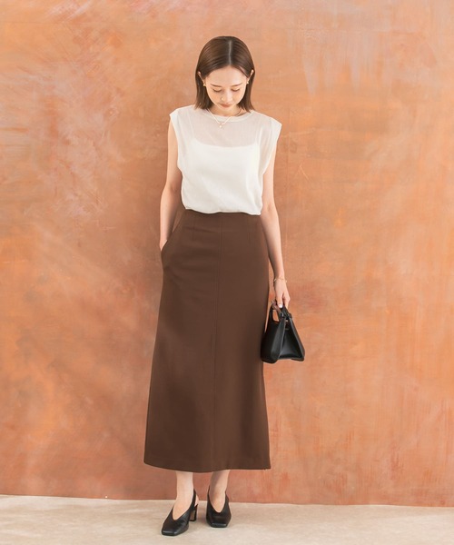 URBAN RESEARCH ROSSO WOMEN（アーバンリサーチ　ロッソ）の「ストレッチタイトスカート（スカート・レディース・ブラウン/ブラック・FREE）」の13枚目の写真