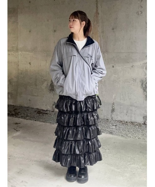 ニコアンド リバーシブルスタンドブルゾン Ｌサイズ リバーシブルスタンドブルゾン（ブルゾン）｜niko and