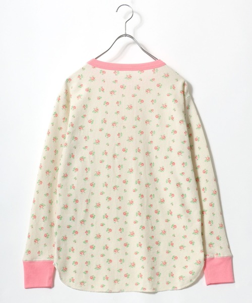 JEMORGAN(ジェーイーモーガン)の「JEMORGAN(ジェーイーモーガン)ワッフル花柄ヘンリーネック サーマルロンT/リンガーT/長袖/ルームウェア レディース(Tシャツ/カットソー・レディース・ピンク系その他/イエロー系その他/パープル系その他/ブルー系その他・FREE)」の19枚目の写真