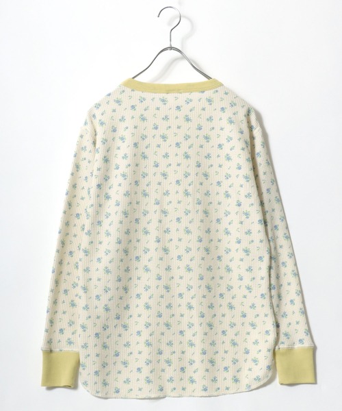 JEMORGAN(ジェーイーモーガン)の「JEMORGAN(ジェーイーモーガン)ワッフル花柄ヘンリーネック サーマルロンT/リンガーT/長袖/ルームウェア レディース(Tシャツ/カットソー・レディース・ピンク系その他/イエロー系その他/パープル系その他/ブルー系その他・FREE)」の17枚目の写真