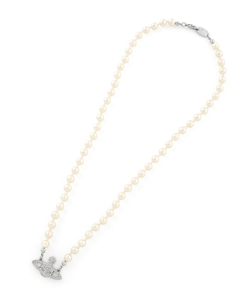 Vivienne Westwood MAN(ヴィヴィアンウエストウッドマン)の「“MAN. MINI BAS RELIEF” パールネックレス【249814 PE100】(ネックレス・メンズ・シルバー・FREE)」の4枚目の写真